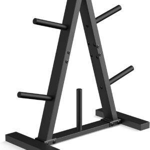 A-Frame Weight Plate Tree,Holds 300 lbs, Dumbbell Rack and Home Gym Storage Stand