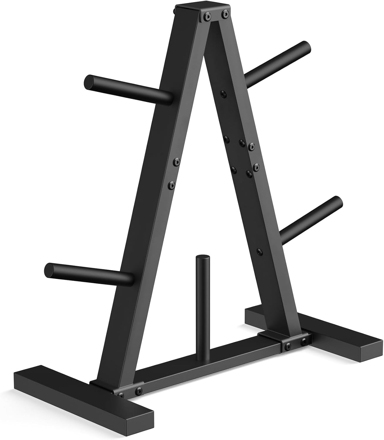A-Frame Weight Plate Tree,Holds 300 lbs, Dumbbell Rack and Home Gym Storage Stand
