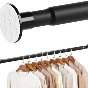 VividGreen No Drilling Closet Rods for Hanging Clothes, 27.5-63 Inches Inches Adjustable, for Closet Wardrobes Bathroom Laundry RV